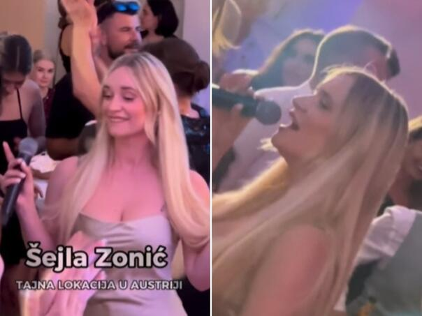 Šejla Zonić zapjevala na svadbi na tajnoj lokaciji  u Austriji: Jutro je, Udri Mujo, Otkači…
