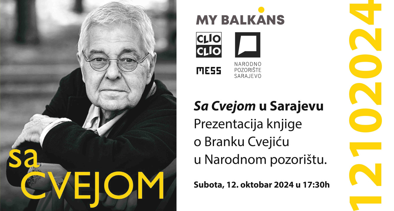 U Narodom pozorištu Sarajevo 12. oktobra promocija knjige “Sa Cvejom”