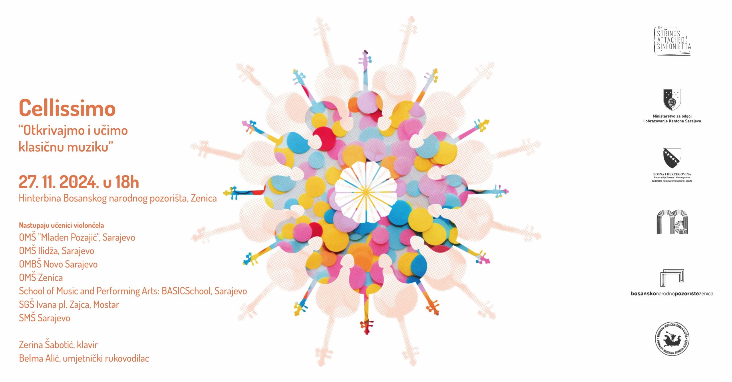 Cellissimo u Zenici: Otkrivajmo i učimo klasičnu muziku
