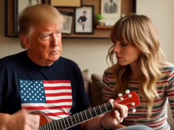 Pogledajte AI video u kojem pjevaju Donald Trump i Taylor Swift