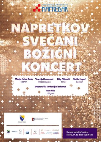 Sarajevo: Napretkov svečani božićni koncert 14. decembra u Narodnom pozorištu