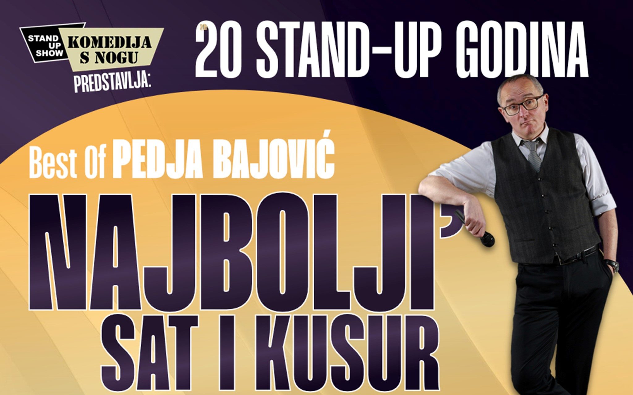 Peđa Bajović “NAJBOLJI’ sat i kusur” 24. 01. u BKC-u