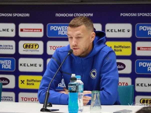 Džeko: “Momci su spremni, radili smo vrijedno, i sada je na nama da preuzmemo odgovornost i uđemo u utakmicu s jasnim ciljem”