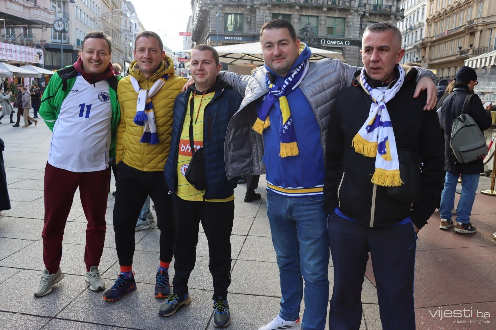 Video / Invazija bh. navijača na Beč: “Ovo je domaći teren!”