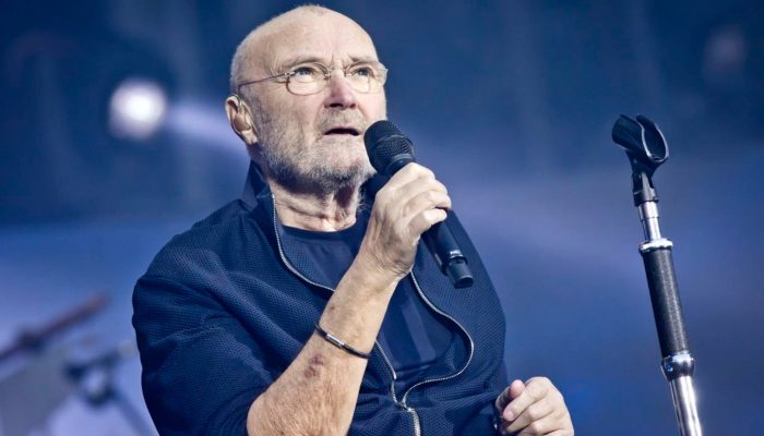 BERLIN, GERMANY - JUNE 07: British singer Phil Collins performs live on stage during a concert at the Olympiastation on June 7, 2019 in Berlin, Germany. (Photo by Frank Hoensch/Getty Images)