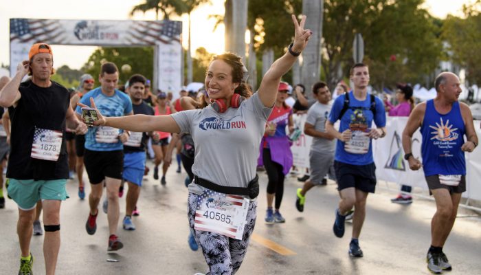 Participants perform during the Wings for Life World Run in Sunrise, FL, United States on May 6, 2018. // Rob Foldy for Wings for Life World Run // SI201805061113 // Usage for editorial use only //