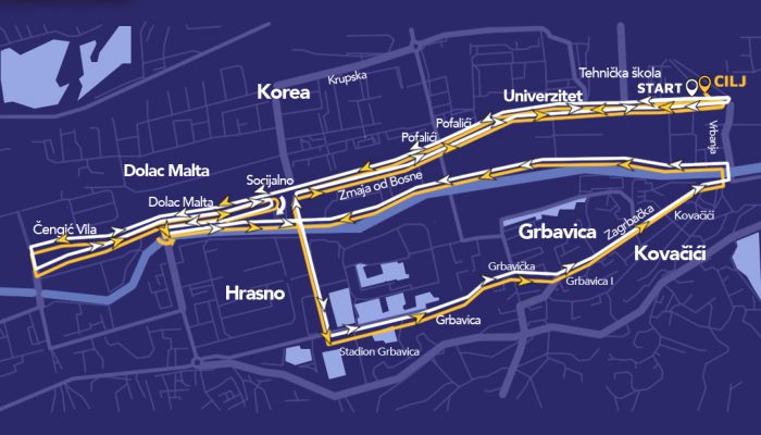 NGO Marathon-Sarajevo Run Fest 2025 trasa utrke