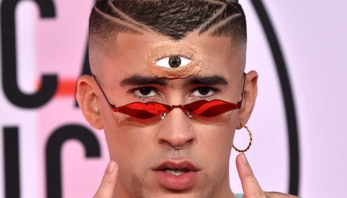 Bad Bunny, photographed at the 2018 American Music Awards at Microsoft Theater on Oct. 09, 2018 in Los Angeles.