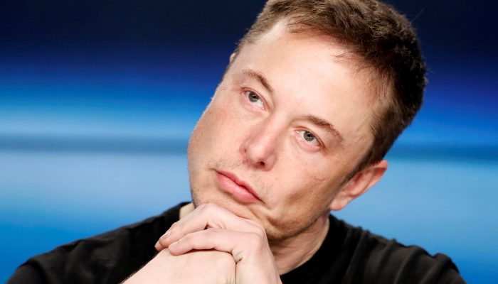 Image: FILE PHOTO: Elon Musk at a press conference following the first launch of a SpaceX Falcon Heavy rocket in Cape Canaveral