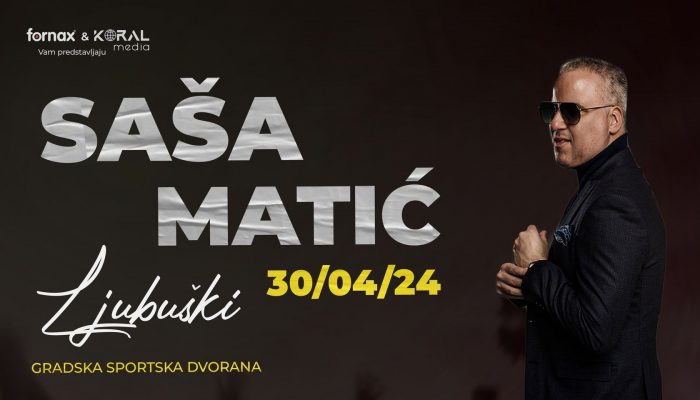 Koncert Saše Matića u Ljubuškom